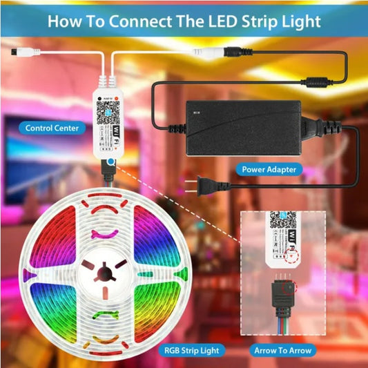 US Local Color Changing WiFi Smart LED Light Strip