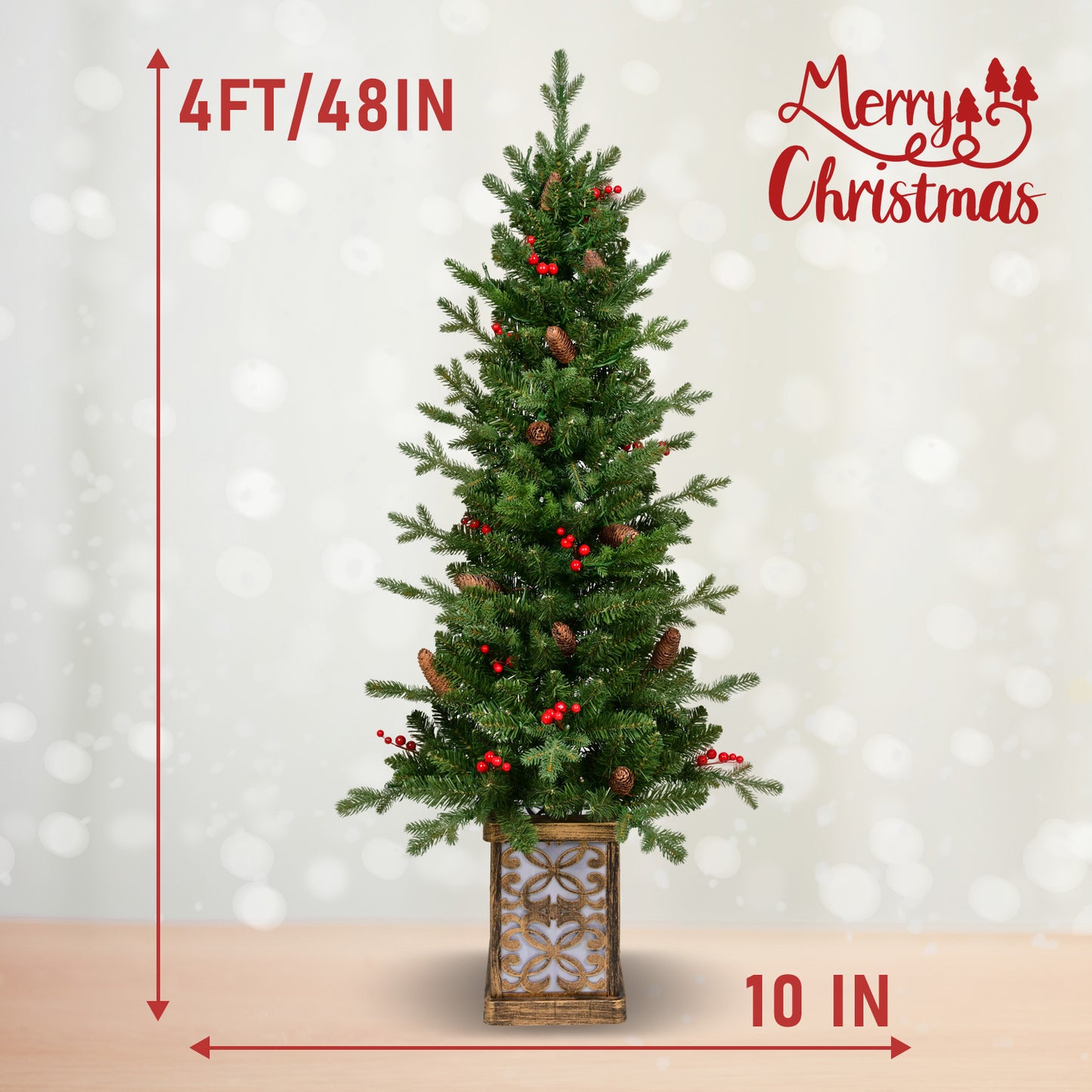 US Local 4ft PE, PVC, Christmas Tree