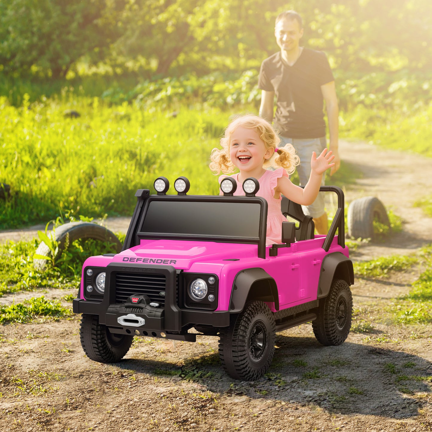 US Local Land Rover Licensed Electric Car for Kids with Remote Control