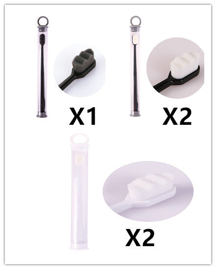 USA Local Ultra-fine Toothbrush Super Soft Bristle Deep Cleaning Brush Portable For Oral Care Tools Teeth Care Oral Cleaning Travel