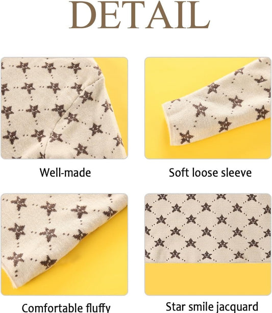 US Local Askfine Girls Boys Pattern Half Turtleneck Sweaters Kids Warm Long Sleeve Knit Pullover Tops Unisex 5-14 Years