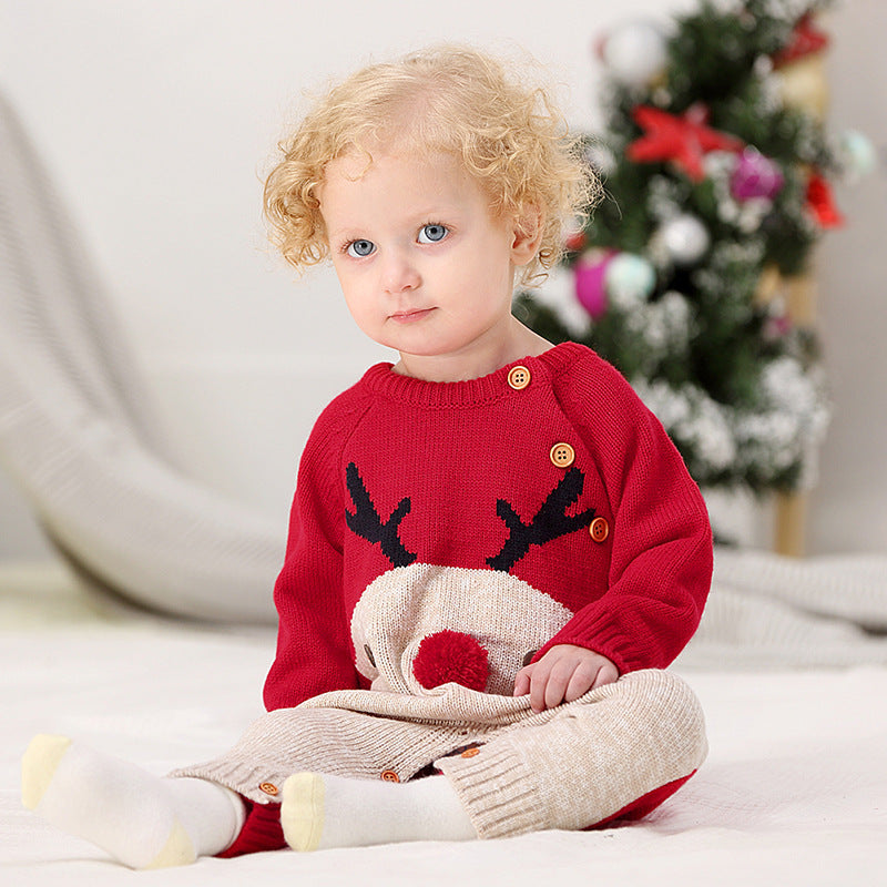 Children's Christmas knitted sweater