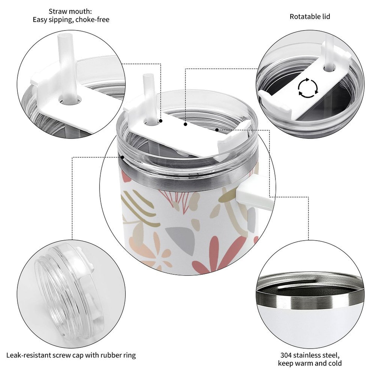 PHDT00011 POD US Local Tumbler 40 oz Large Capacity Car Cup Blade, Line