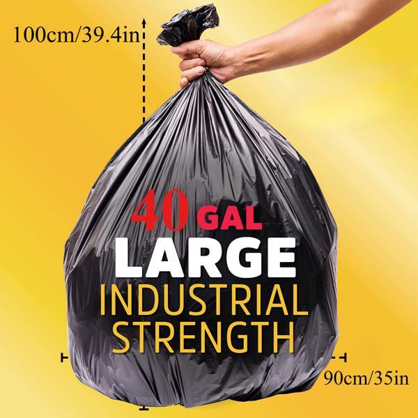 US Local 40 Gallon Heavy Duty Trash Bags, No Weekend Delivery