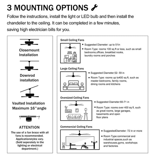 US Local Dia 26.8 Inch Chandelier Ceiling Fan ,Crystal Shade Ceiling Fan With Remote Control,3 ABS Blade--4-light No Include Bulb