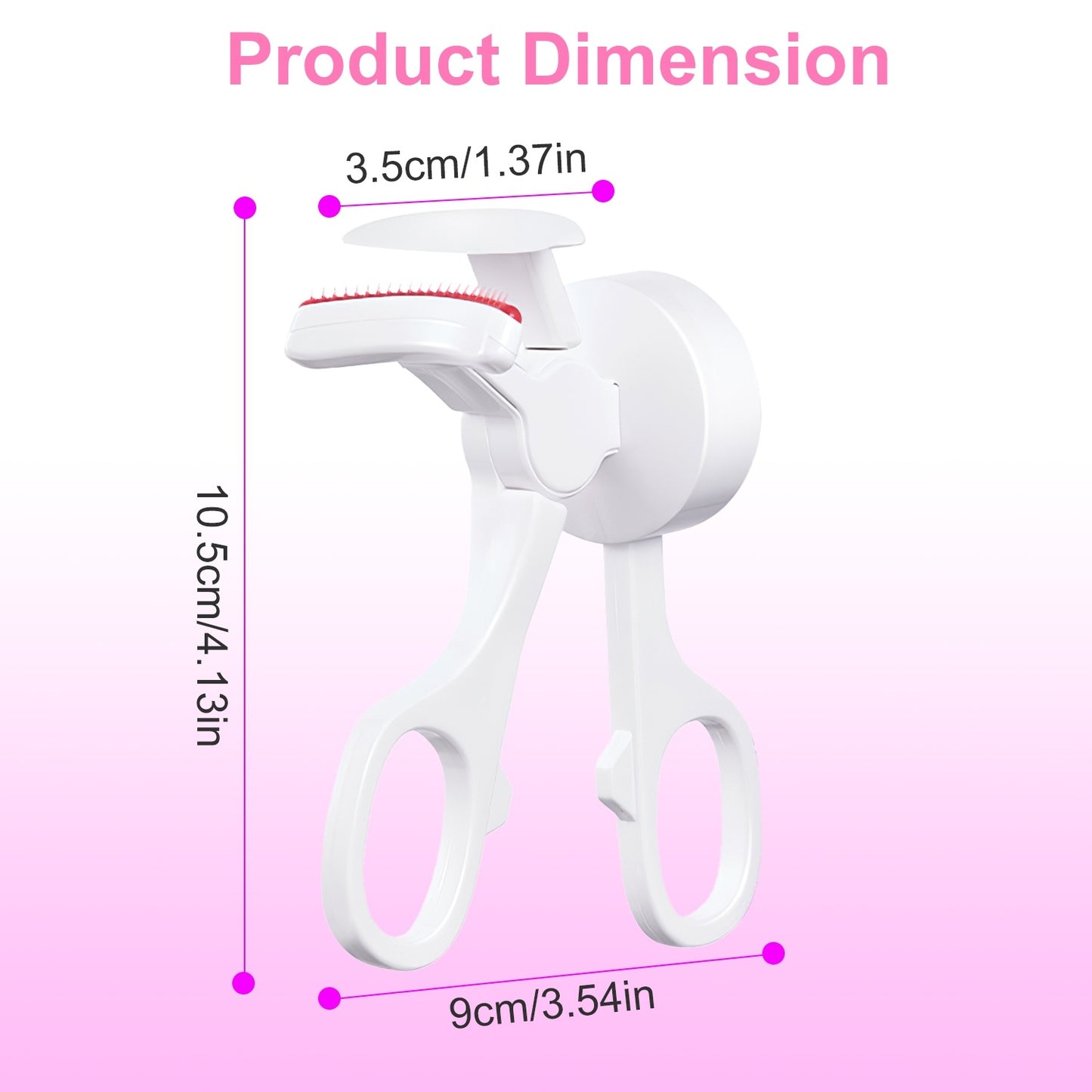 US Local 2Pcs Heated Eyelash Curler Electric USB Rechargeable Eyelash Curler Anti Burn Compact With Comb Heat Up Fast Within 8S For All Eye Shapes For Women Make Up Gift Travel Valentine Mother Day