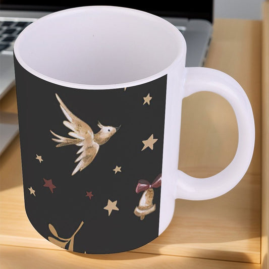 POD US Local White mug with full print, Christmas Bell 0077