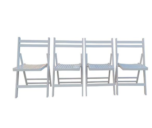 USA Local Furniture Slatted Wood Folding Special Event Chairs