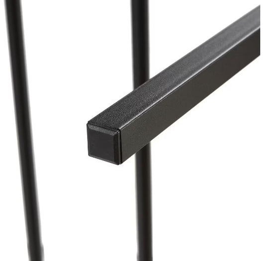 US Local Twin Size Metal Platform Bed Frame With Wooden Headboard And Footboard With USB LINER