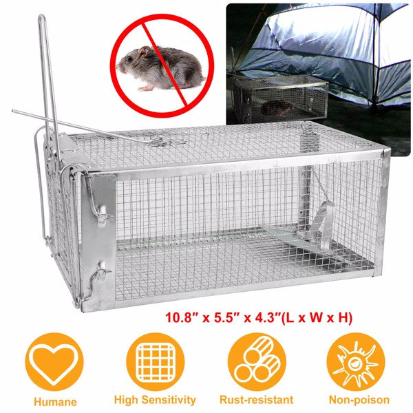 US Local Mouse Trap, Galvanized Iron Mouse Control Bait Catcher