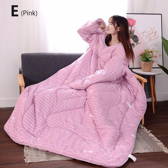 US Local Winter Lazy Quilt with Sleeves