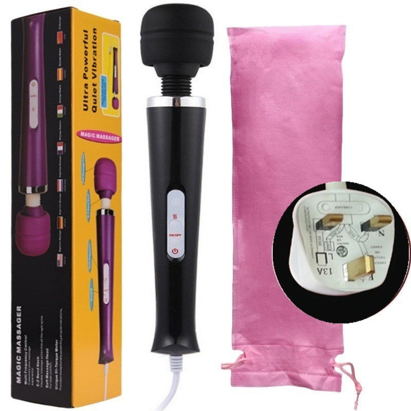 UK Local 20 Speed Magic Massager Wand Full Body Pain Powerful Waterproof 10 Vibration Mode Massage Vibration UK Plug