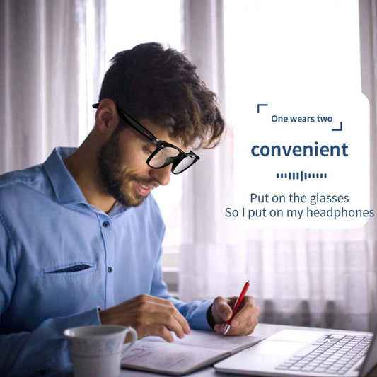 US Local SENBONO E13 Smart Glasses Outdoor Smart Sport Hands-Free Call Music Headphone Anti-Blue Eyeglasses Wireless BT Voice Sunglasses