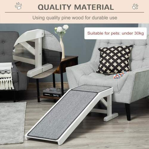 US Local Ramp For Dog Bed, Pet Ramp For Dog With Non-slip Carpet And Top Platform