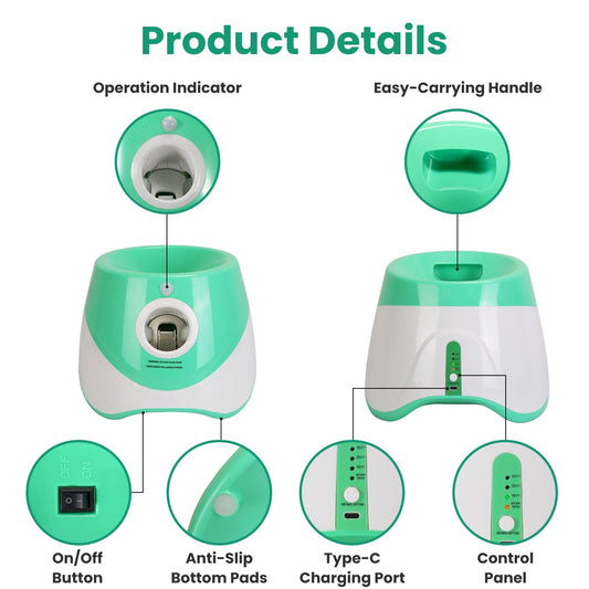 US Local 1Pc Automatic Dog Ball Launcher Included 6 Tennis Balls Dog With 3 Adjustable Launch Distance Interactive Ball Thrower Fetch Machine For Small Medium Dogs