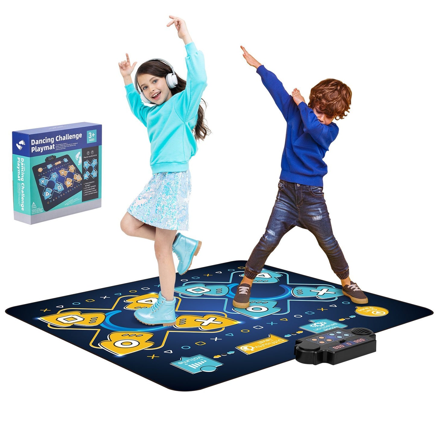US Local VEVOR Dance Mat For Kids Dance Pad Toys Two Player Gift For 3 Year Old Girls