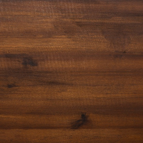 US Local Contemporary 3-Piece Modular Acacia Wood Left And Right Arm Chairs And Ottoman Dark Brown