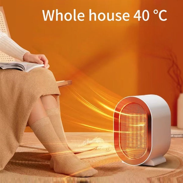 USA Local Desktop Electric Heater Mini Portable Fan Heater 220V PTC Ceramic Heating Warm Air Blower Home Office Warmer Machine