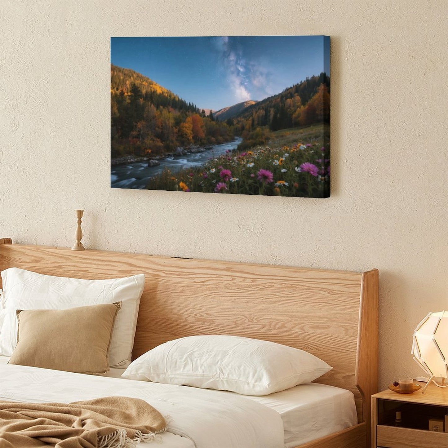 Decorative Interior Frame Painting Mountain-river-starry-autumn-5