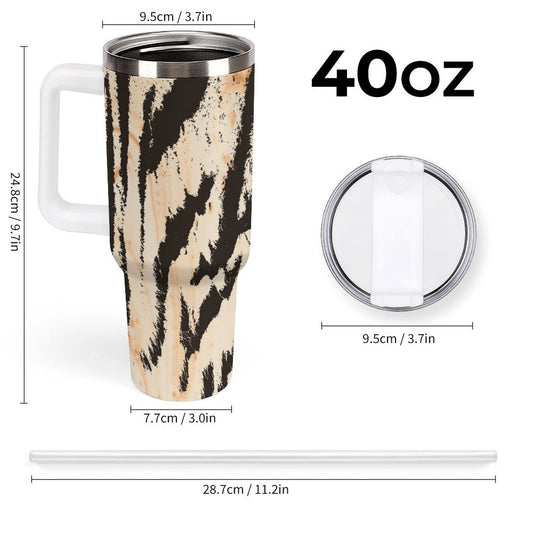 PHDT00395 POD US Local Tumbler 40 oz Large Capacity Car Cup Leopard