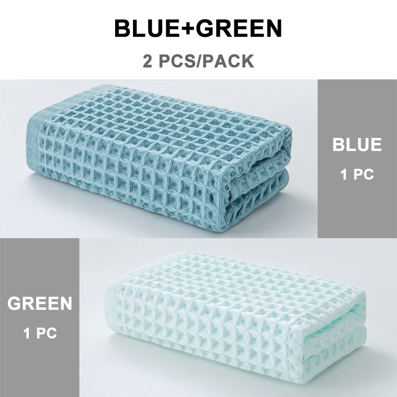 HE0001 40s combed cotton waffle face towel 6 Color FT