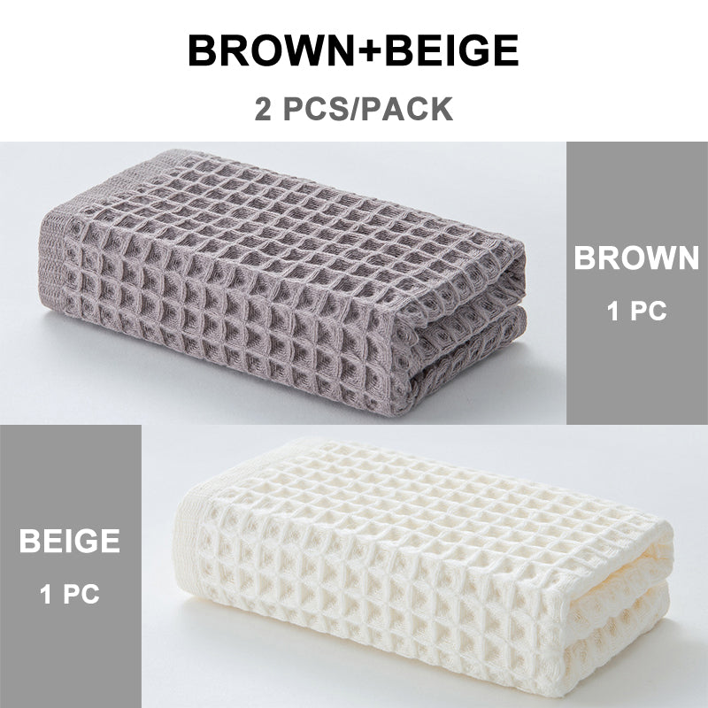 HE0001 40s combed cotton waffle face towel 6 Color FT