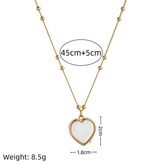 Love Glass Box Diy Necklace 12th Birthday Stone Pendant