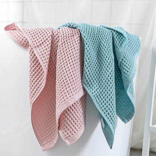 A Class 6 color 40s combed cotton waffle bath towel HE0003 FT