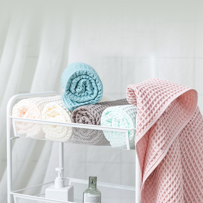 A Class 6 color 40s combed cotton waffle bath towel HE0003 FT
