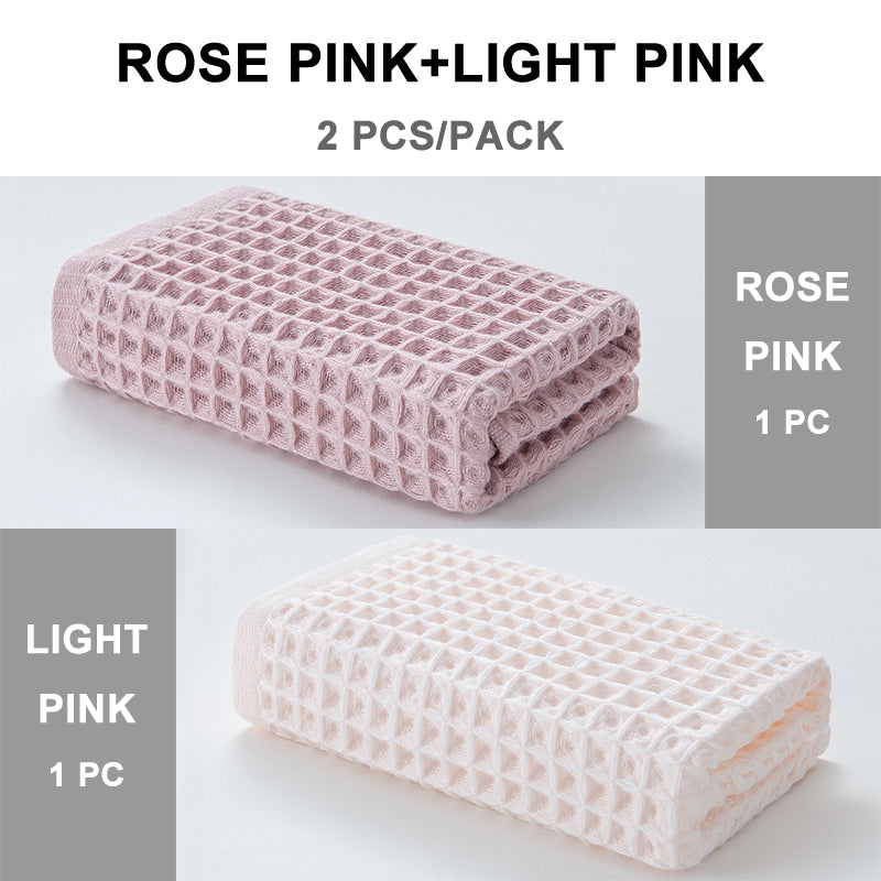 HE0001 40s combed cotton waffle face towel 6 Color FT