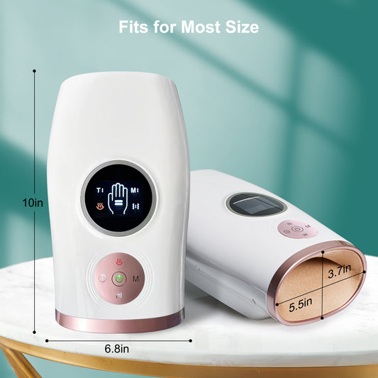 US Local 3-Speed Hand Massager With Heat, Air Compression & 30-Min Timer, Portable & Relaxing