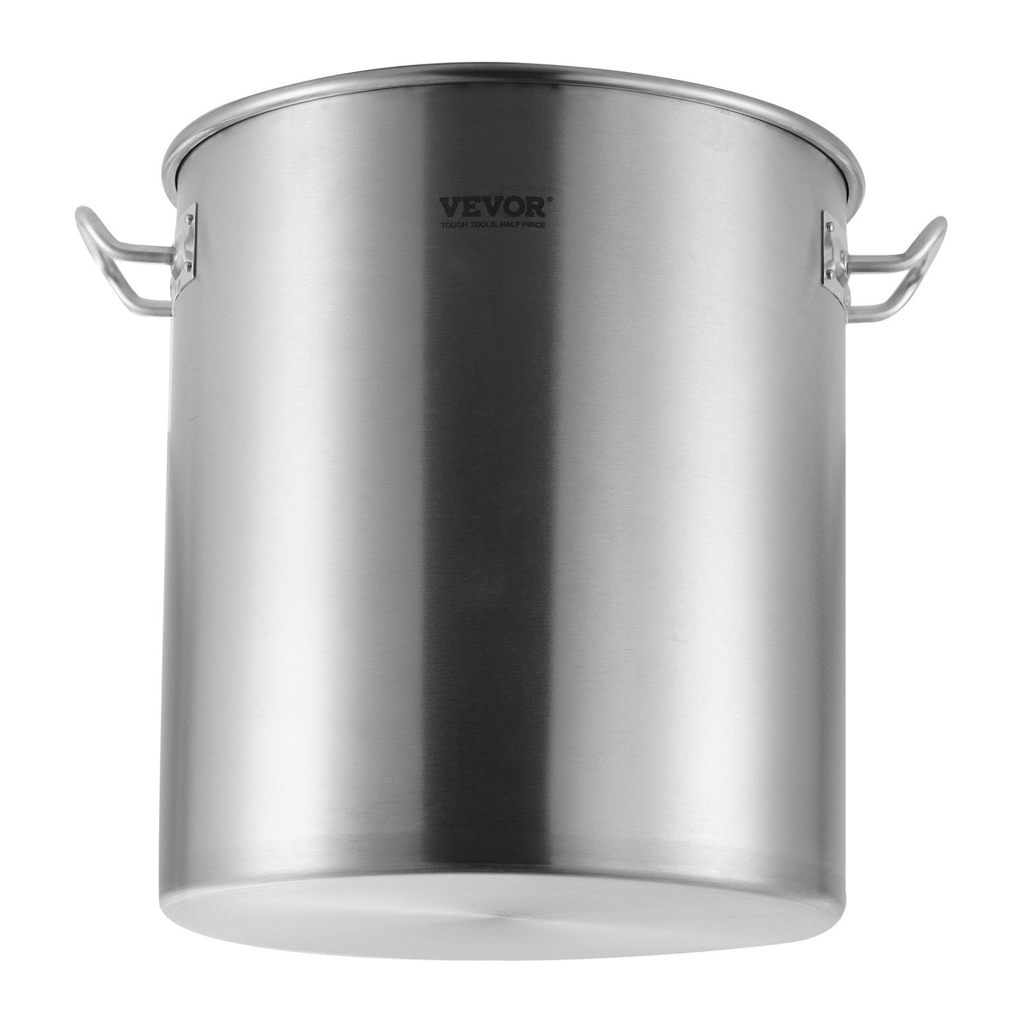 US Local VEVOR Stainless Steel Stockpot, 42 Quart Large Cooking Pots, Cookware Sauce Pot With Strainer, Lid, And Handle, Heavy Duty Commercial Grade Stock Pot, Sanding Treatment, For Large Groups Events Silver
