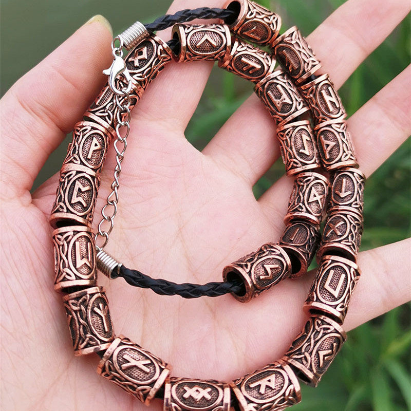USA Local Set Of Viking Rune Beard Beads