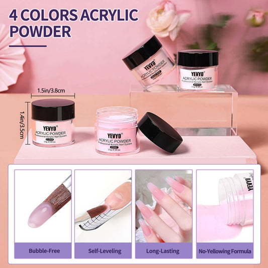US Local Professional Acrylic Nail Kit, Acrylic Powder And Liquid Set