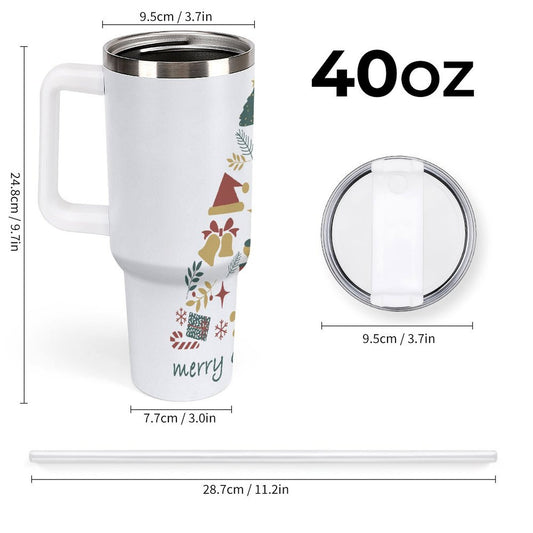 PHDT00320 POD US Local Tumbler 40 oz Large Capacity Car Cup Christmas Tree
