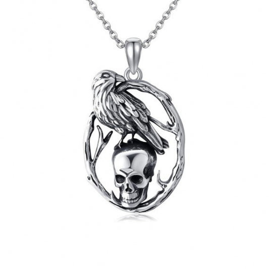 Creative Retro Halloween Skull Pendant Necklace