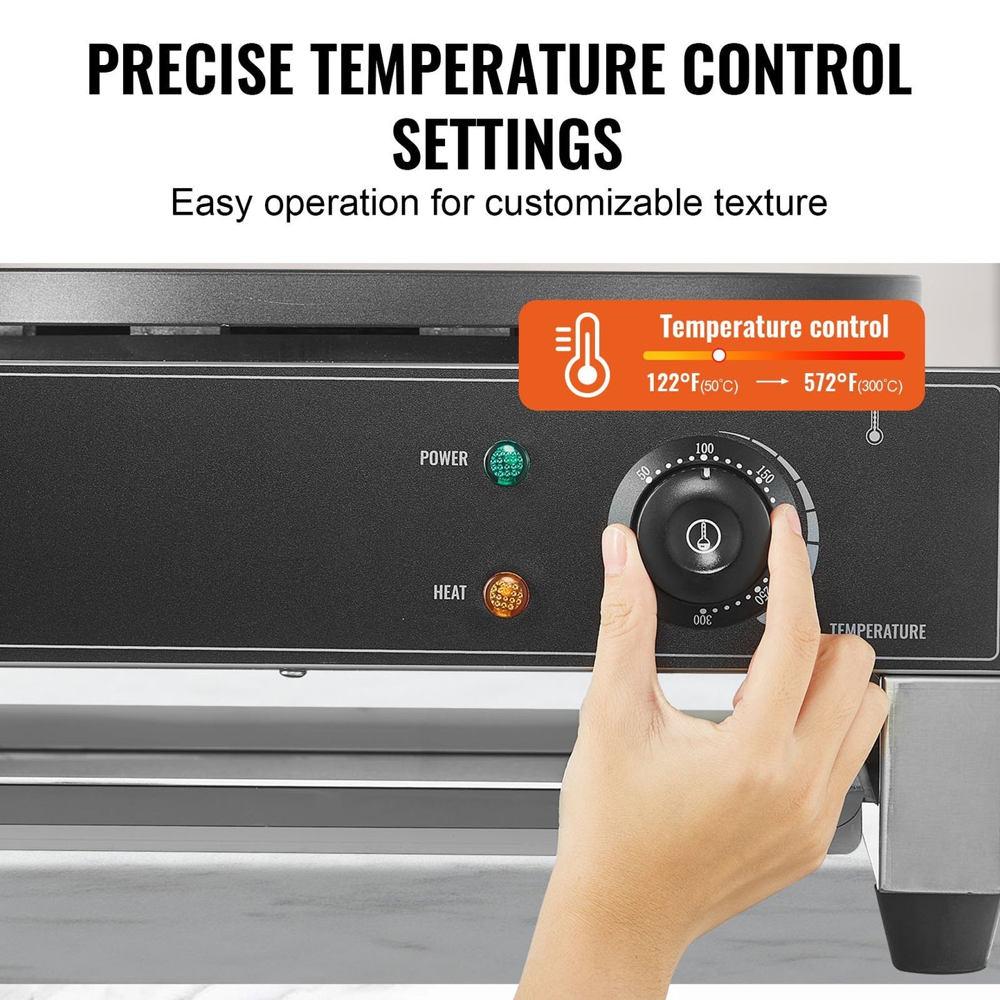 US Local 16-Inch Electric Crepe Maker Commercial Crepe Machine 1700W Non-stick