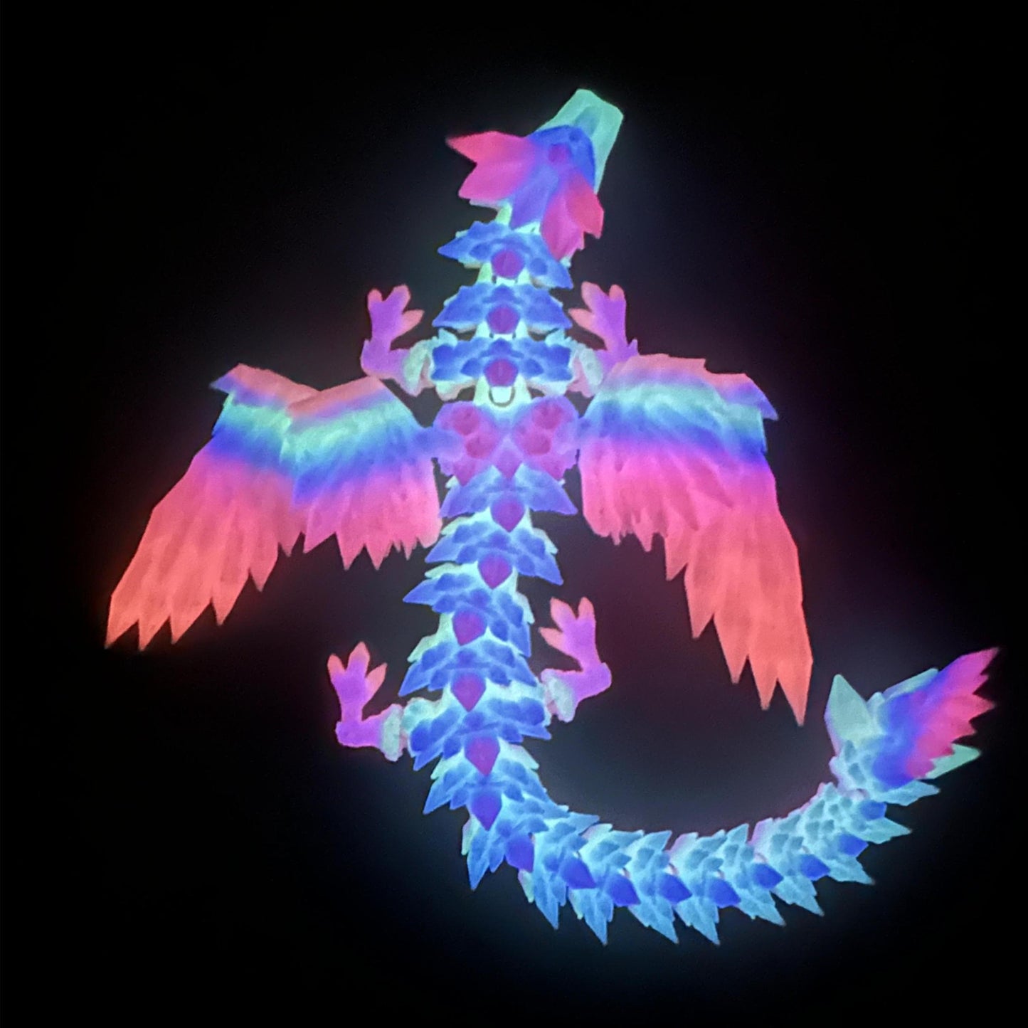 US Local 3D Printed Crystal Pterosaur 3D Printed Crystal Dragon