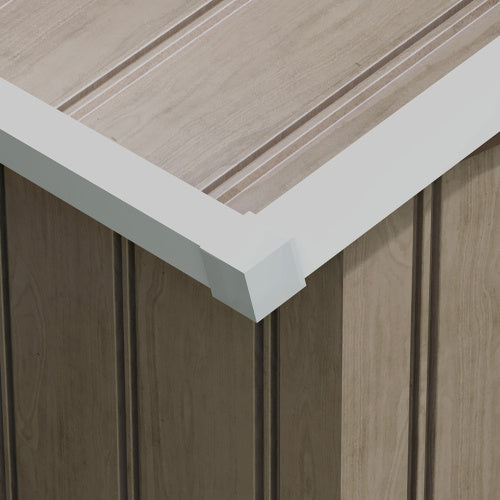 UK Local Outsunny 9 X 6ft Steel Garden Shed, Outdoor Storage Tool House With Vents, Foundation And Lockable Double Doors, Brown