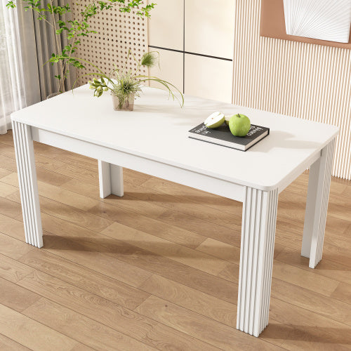 UK Local 4 Seater Dining Room Table, MDF Wood Rectangle Modern Kitchen Dining,Room Furniture Unit, Small Kitchen Table,Coffee Table,Small Table For Home