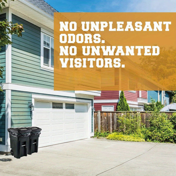 US Local 1.9MIL Thick 50 Gallon Black Garbage Bags 100 Pieces, No Delivery On Weekends