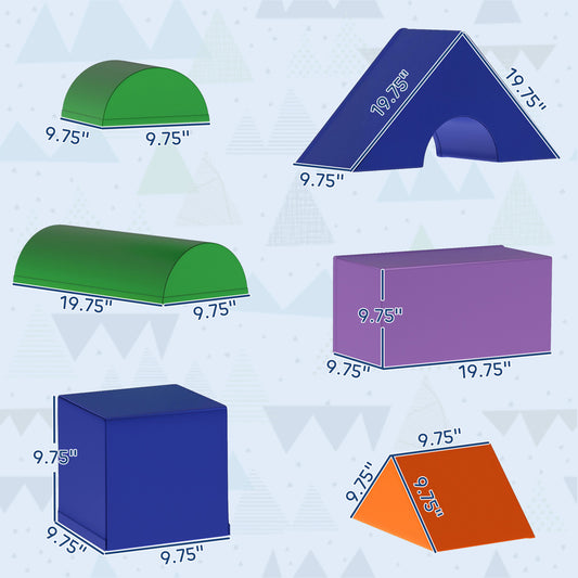 US Local 11-Piece Kids Crawl and Climb Activity Play Set for Climbing