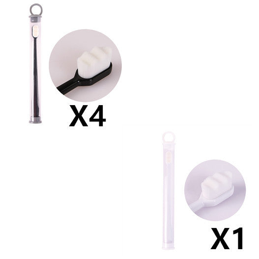 USA Local Ultra-fine Toothbrush Super Soft Bristle Deep Cleaning Brush Portable For Oral Care Tools Teeth Care Oral Cleaning Travel