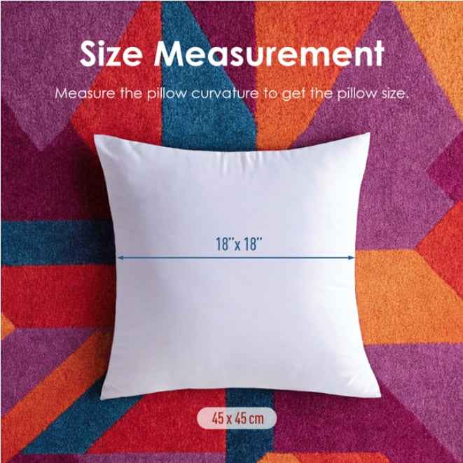 US Local White Square Pillow With Two Bubble Bags