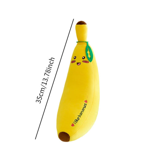 US Local Plush Banana Stuffed Pillow Decor Plushie Toy Breathable Soft Fruit New