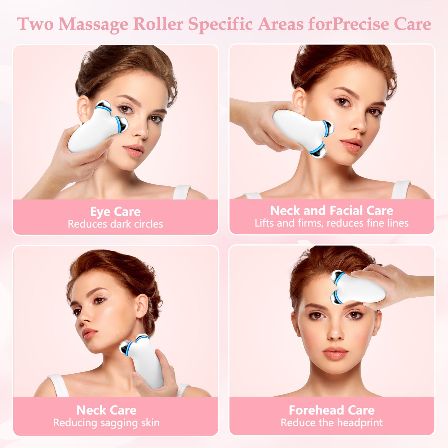 US Local Anti Aging And Wrinkles Microcurrent Facial Device, Boost Skin Care Products Absorption - White