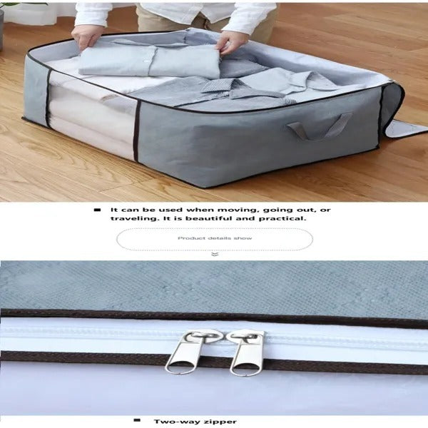 US Local 2-Pack Large Storage Bags With Clear Window Reinforced Handles