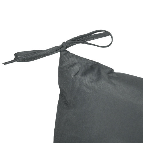 UK Local Outsunny Garden Bench Cushion, 2 Seater Swing Chair Cushion, Seat Pad With Ties For Indoor And Outdoor Use, 110 X 120 Cm, Dark Grey