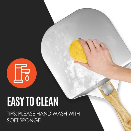 UK Local 12 Inch Pizza Peel Oven Aluminium Foldable Wood Handle And Pizza Paddle