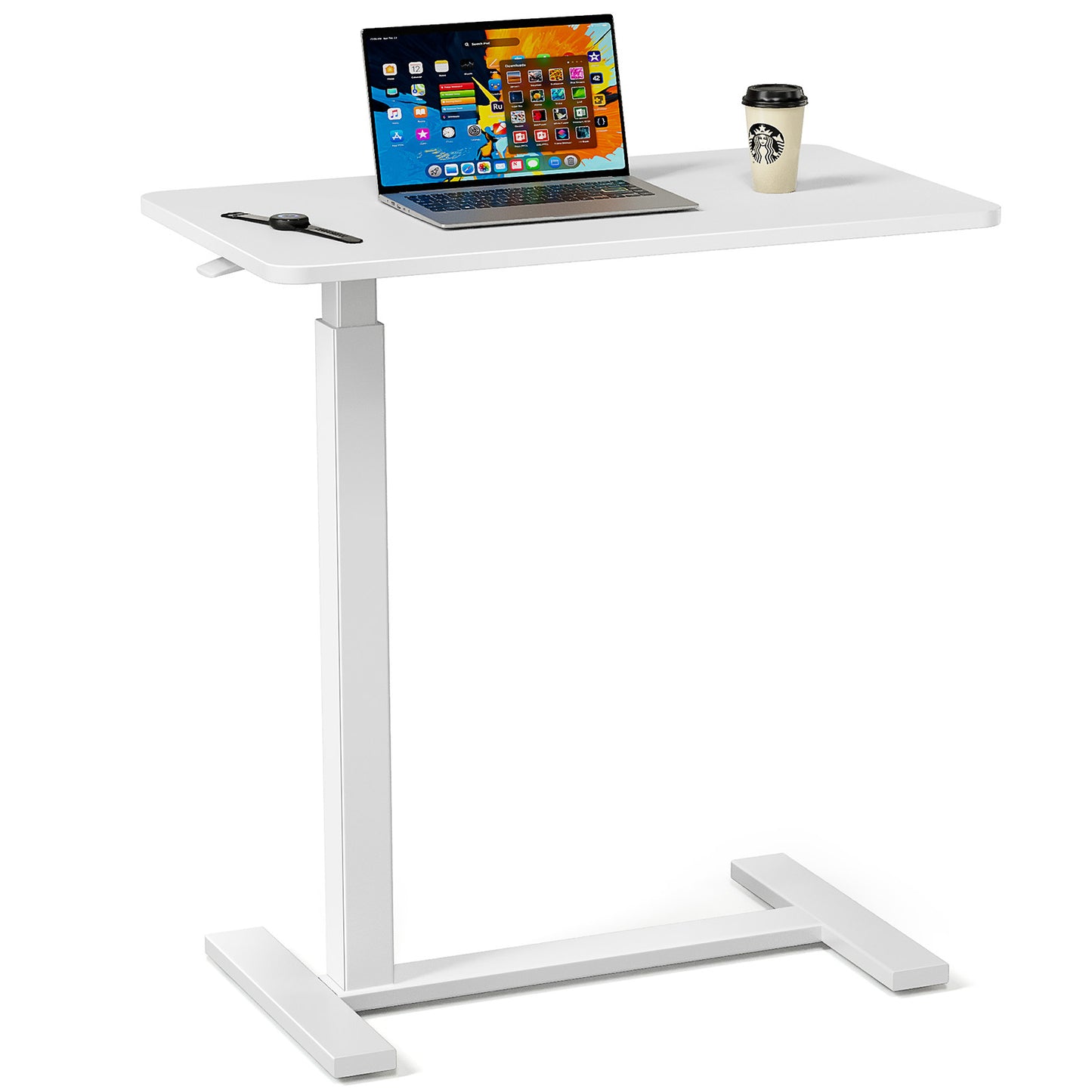 US Local Adjustable Mobile Bed Table, Computer Desk, Mobile Standing Table